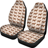 Brown Horse Car Seat Cover